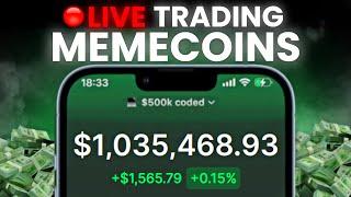 [LIVE] 1 SOL TO $1M CHALLENGE DAY 12 | TRADING MEMECOINS