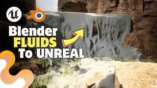 Blender WATER FLUID to Unreal Engine 5 | Alembic Export