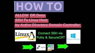 Remote SSH via Putty or SecureCRT to Linux Host with Active Directory User