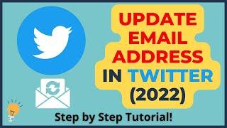 How to update email address in Twitter