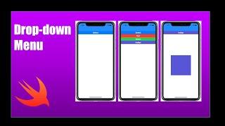 Swift: Drop-Down Menu (Xcode 12 | iOS 14 | Swift 5 | Storyboard)