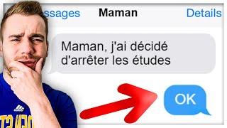 LES PIRES SMS DES PARENTS ! MAMAN VS PAPA
