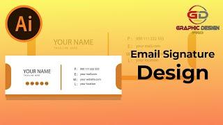 Email Signature Design In Illustrator cc 2020 || Depict Logo