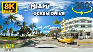 Miami - Ocean Drive - VR 360 8K Video