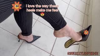 Valentino Stiletto heels (Backless) Try On Haul | By Goddess Grazi