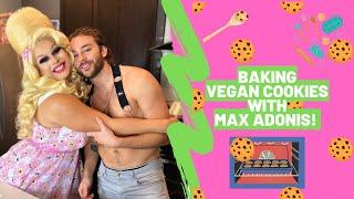 DOMESTIC GODDESS BAKES VEGAN COOKIES WITH “GOGO FOR THE GOLD” STAR MAX ADONIS