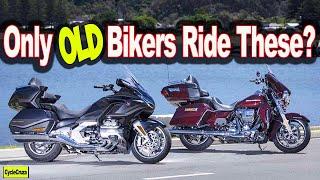 Honda Goldwing and Harleys Are For OLD Bikers?