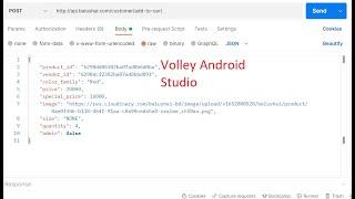 Post Json Data to server using Volley in Android Studio