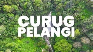 Pesona Curug Pelangi Cimahi di Kabupaten Bandung Barat via Drone