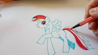 draw Rainbow dash