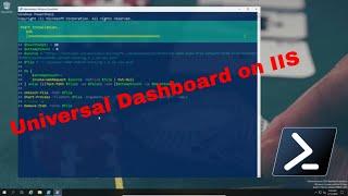 Powershell Universal Dashboard setup on IIS