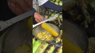 ASMR Cutting Corn For Customers  #shorts #asmr #viral #ytshorts #broccoli #anysahaju