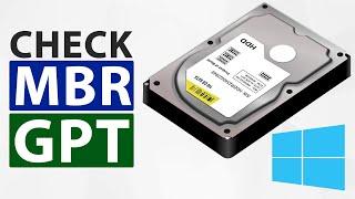 How to Check MBR and GPT Hard Disk Partition Style