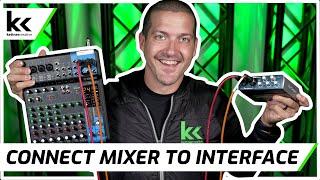 How To Connect Audio Mixer To Audio Interface