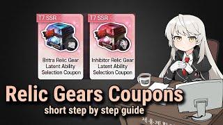 [CounterSide] Short Guide for Relic Gear Coupons | Global Server Guide