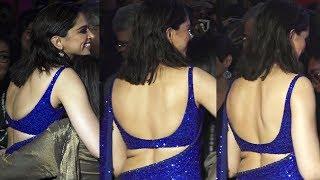 Deepika Padukone Backless Blue Blouse Catches All Eyeballs At Chhapaak Release