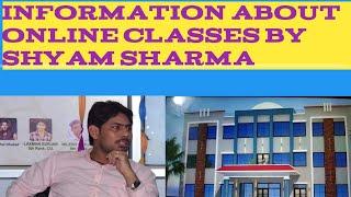 Introduction message for online learning by Shyam sharma