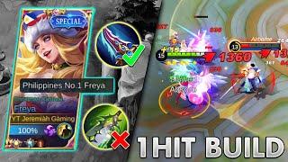 NEW ONE SHOT BUILD!! | BROKEN BUILD | TOP GLOBAL FREYA | FREYA BEST BUILD 2021 | MUST WATCH | MLBB