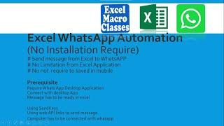 VBA Excel WhatsApp Automation