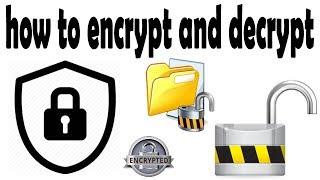 How to encrypt and decrypt files using cmd 2022