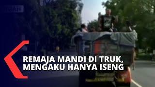 Beredar Video Viral Belasan Remaja Mandi di Truk, Berujung Urusan dengan Polisi