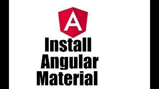 Angular 8 #4; Install Angular Material Design