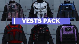 WC VESTS PACK | WC PACK DE CHALECOS | GTA V FiveM | Best Vest Pack for GTA RP | FIVEM READY