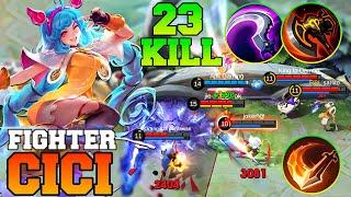 23 Kills CICI MLBB NEW HERO !! Mobile Legends CICI Gameplay Best Build 2023