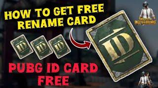 How To Get Free Rename Card In Pubg | Three Ways To Get Free Rename Card In Pubg | PUBGM