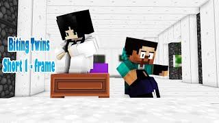 Steve Bites Jenny, Biting Twins and Gangnam Style Meme Challenge - Minecraft Animation #short
