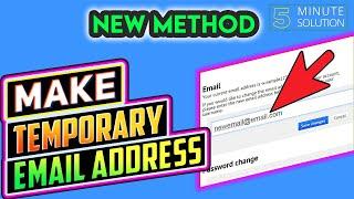How to make temporary email address 2024 | Temp mail