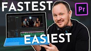 The Easiest Way to EDIT Audio & Video for Podcast and YouTube // Premiere
