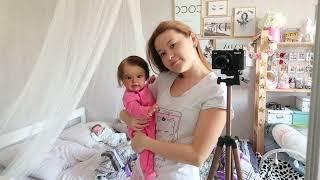 Morning reborn baby Evangelina and Louse Утро с реборном Евой и Луи