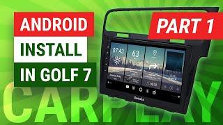 Android Head Unit Install in Golf 7 (Part 1) | Dasaita VIVID 10" in VW Golf GTI Mk7