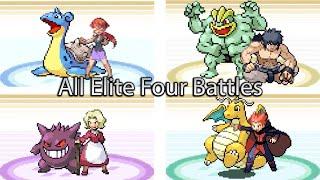 Pokemon FireRed & LeafGreen  All Elite Four Battles 1080p60