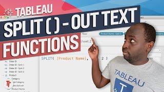 The Split function in Tableau.