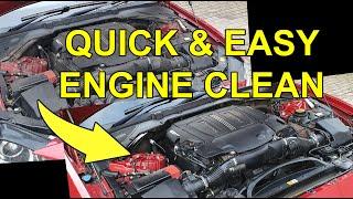 Quick & easy Jaguar XE-S engine clean