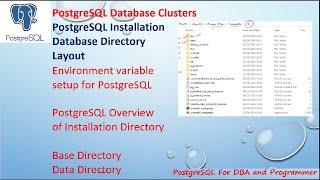 PostgreSQL DBA Day2 - PostgreSQL Database Clusters, Environment variable setup, Directory Layout