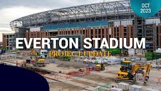 LATEST EVERTON STADIUM DRONE FOOTAGE