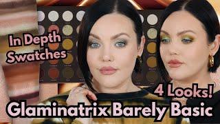 New Glaminatrix Cosmetics Barely Basic Palette | In Depth Swatches & 4 Looks!