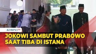 Didampingi Didit, Prabowo Disambut Jokowi dan Iriana saat Tiba di Istana Usai Dilantik