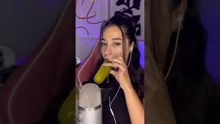 DEV TURŞU YEDİM  #asmr #asmrsounds #asmrtingles #warheads #üründeneme #asmrpickle #giantpickle