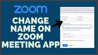 How to Change Name on Zoom Meeting App (2022)