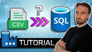 How to Copy a CSV File From Blob Storage To Azure SQL DB