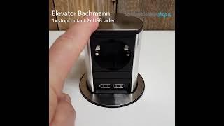 Elevator Bachmann 1x stopcontact 2x USB lader