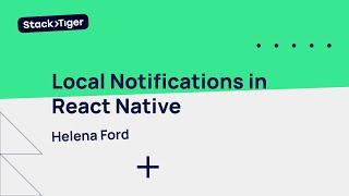 Notifee - Local Notifications in React Native