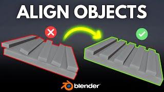 Easily Aligning Objects in Blender!