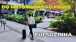 Vlog indo para São Paulo sozinha.  Quase perdi meu voo. Tudo que ganhei no evento.