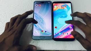 One Plus 5T vs Aquos R3 || Speed Test