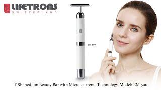 Lifetrons T-Shaped Ion Beauty Bar with Micro-currents Technology (EM-500)